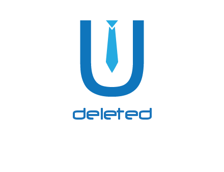 tie in the letter u logo