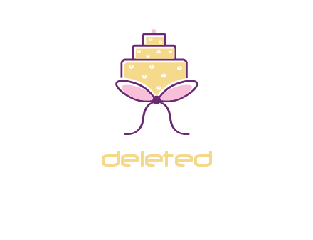 cake with bow logo