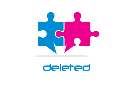 chatting puzzle logo